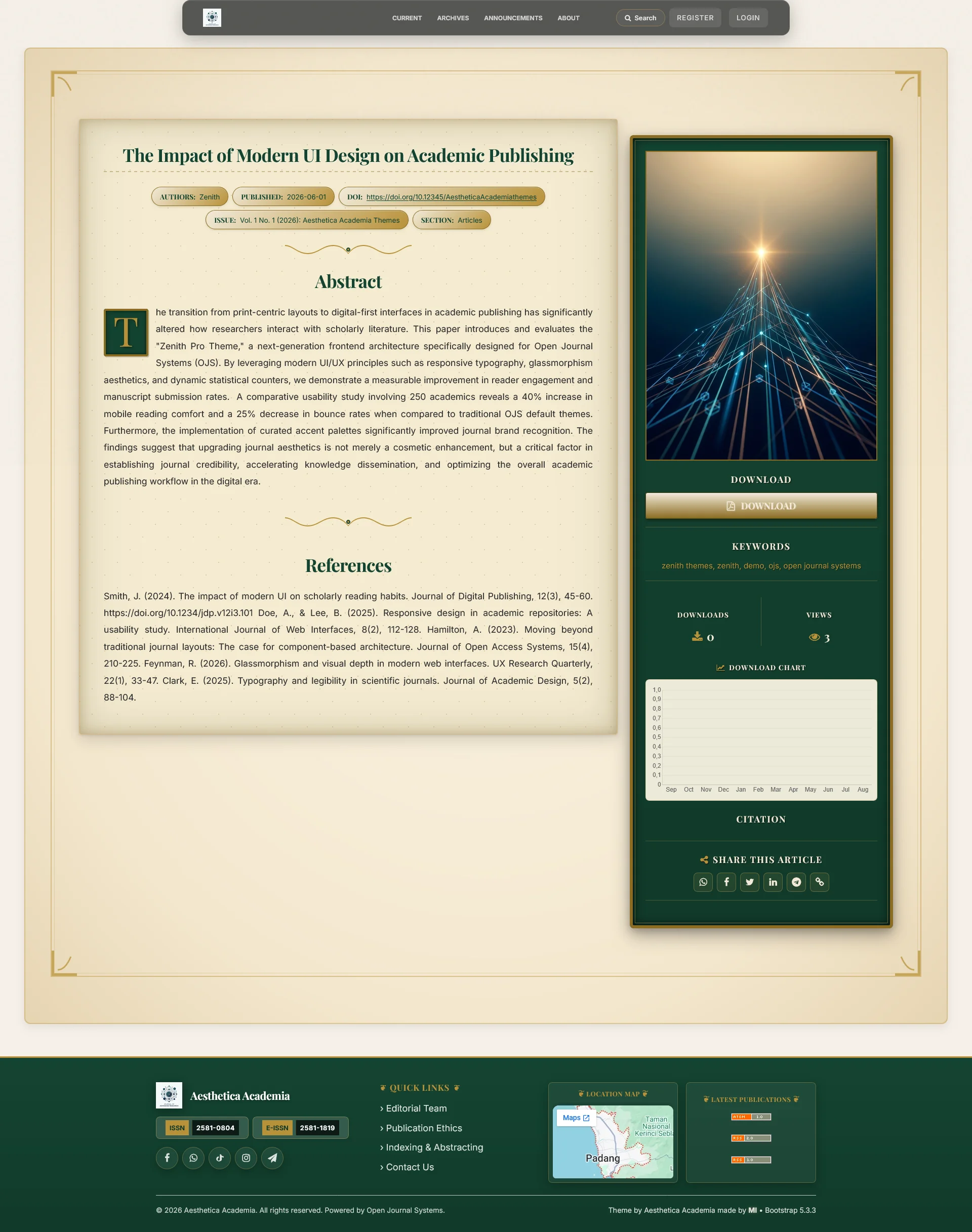 OJS Theme - Aesthetica Academia Theme